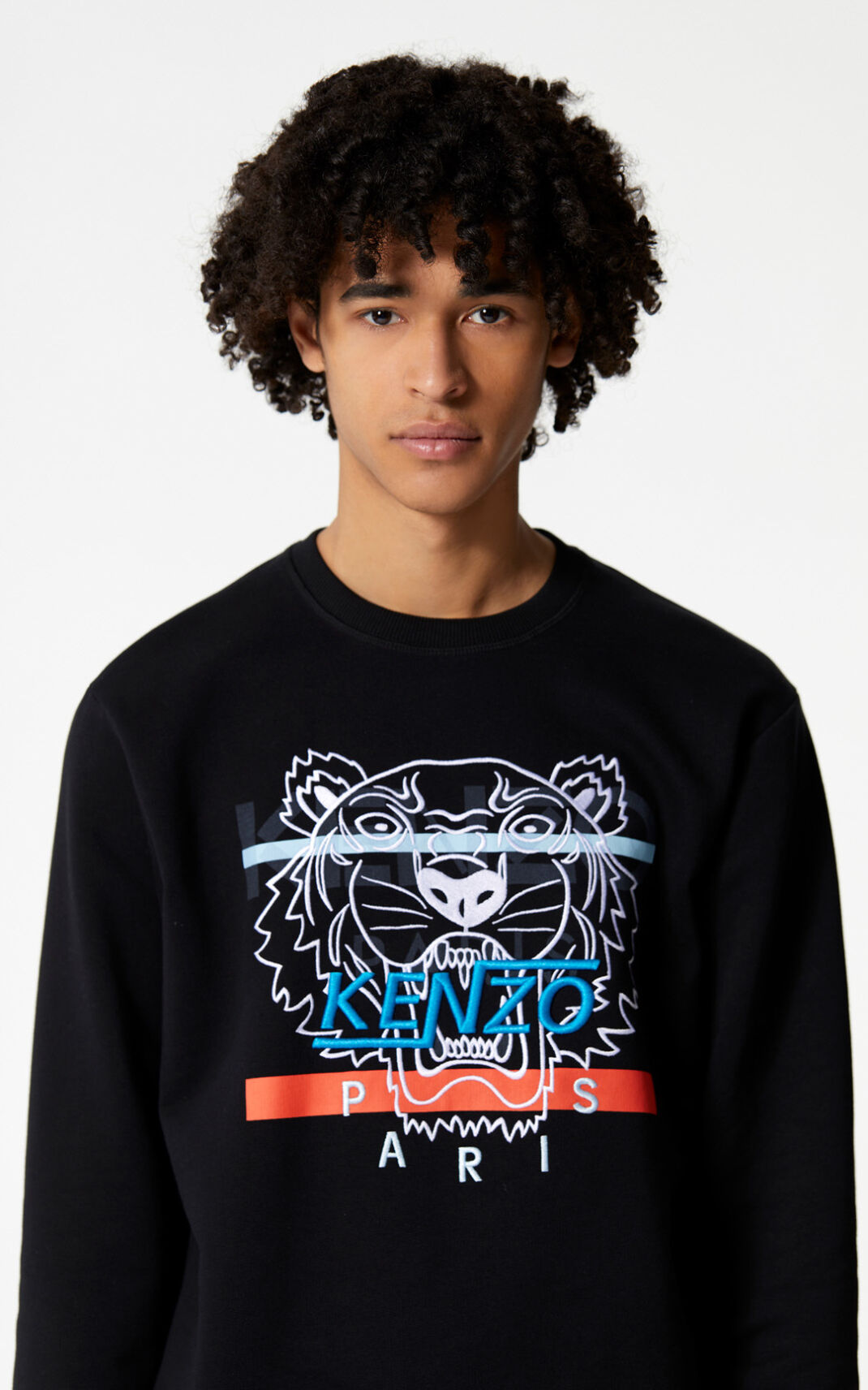 Sweatshirt Kenzo Tiger Masculino - Pretas | 841HJXZIY